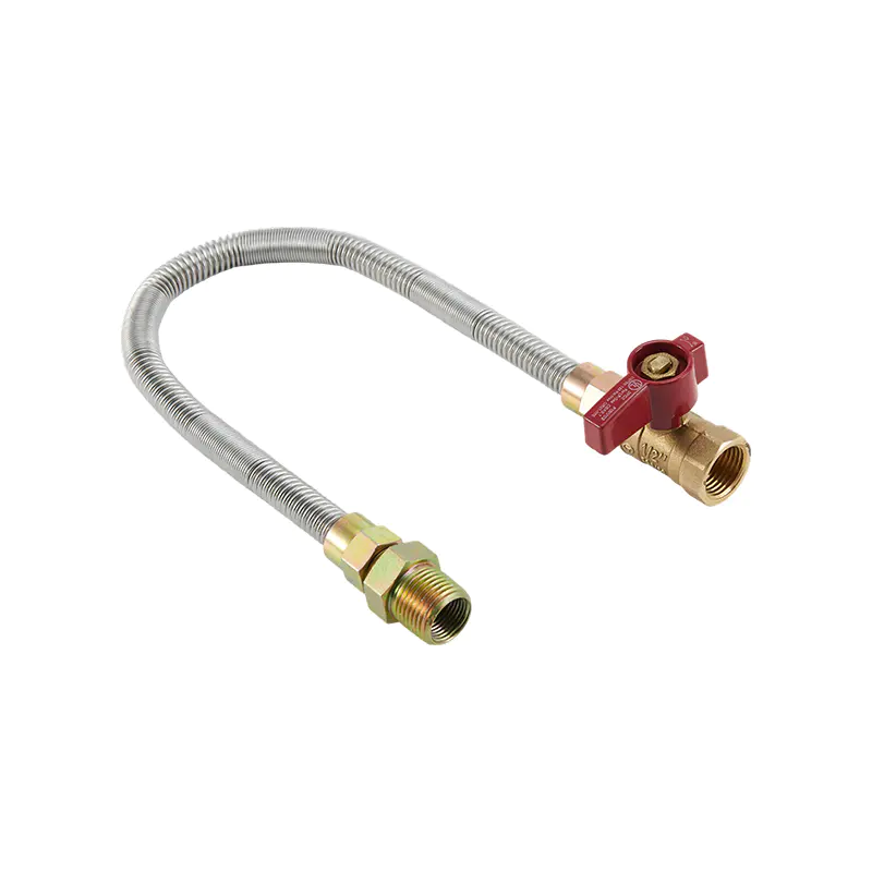 DN12 Steel Whistle Free Gas Connector